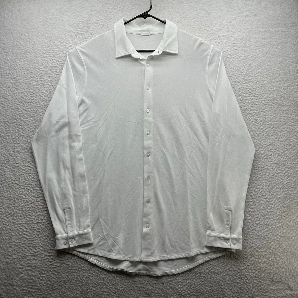 Son Of A Tailor Button Down Shirt Mens XLT Tall White Blue‎ Oxford Supima Cotton